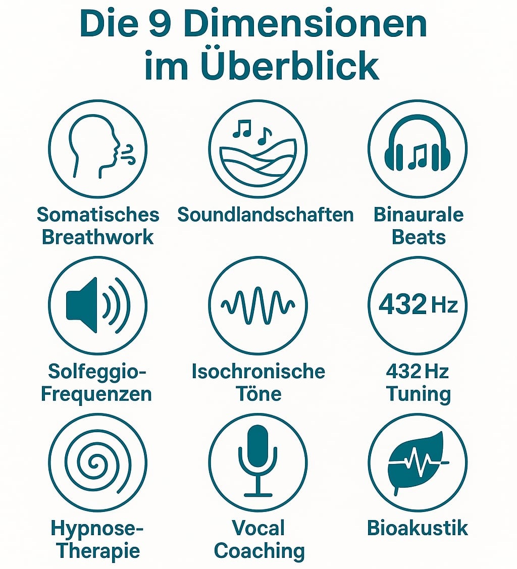 Die 9 Dimensionen von 9D Breathwork - Somatisches Breathwork, Soundlandschaften, Binaurale Beats, Frequenzen